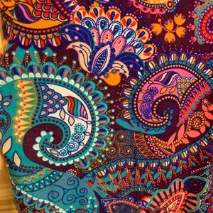 crown collection Pants - Vibrant paisley leggings crown collection Pants - Vibrant paisley leggings